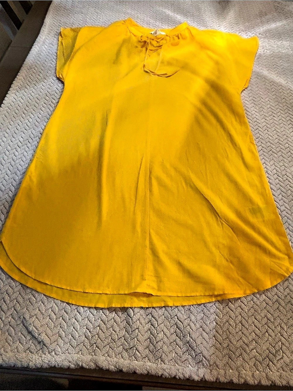 H&Medium Yellow Cotton Tunic Size Medium